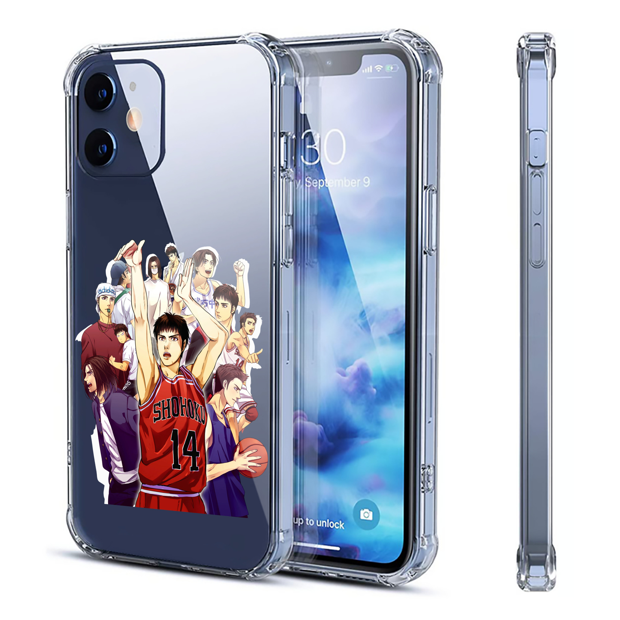 （画像用） SLAM DUNK／スラムダンク 【iPhone 12シリーズ対応】透明スマホケース（クリアソフトケース）